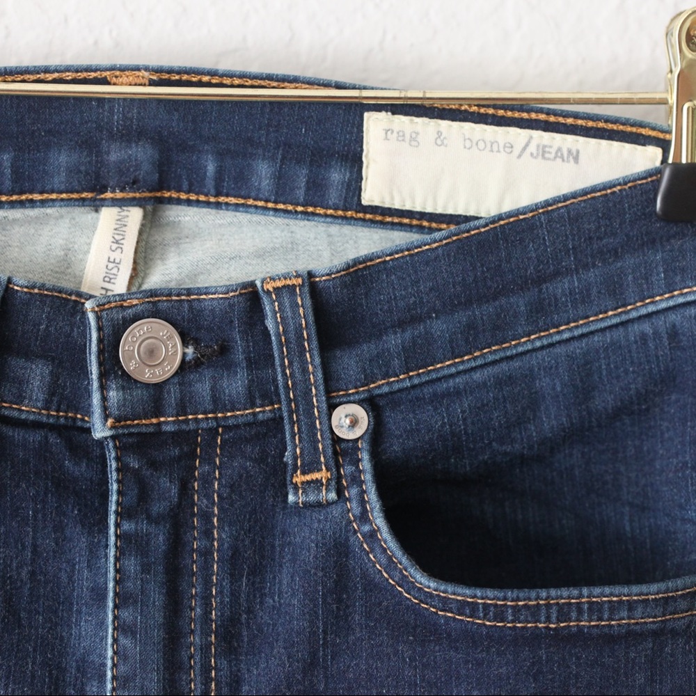 Rag & Bone High Rise Skinny Jeans - SZ 27 - Picture 3 of 12